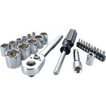 Juego de 24 piezas crique Craftsman, accesorios y tubos 3/8" - Sistema SAE