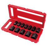 Set Maletín Craftsman 12 Tubos cortos de Impacto métrico de 1/2"