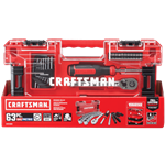 Juego de 63 piezas Craftsman de tubos 3/8" y puntas destornillador
