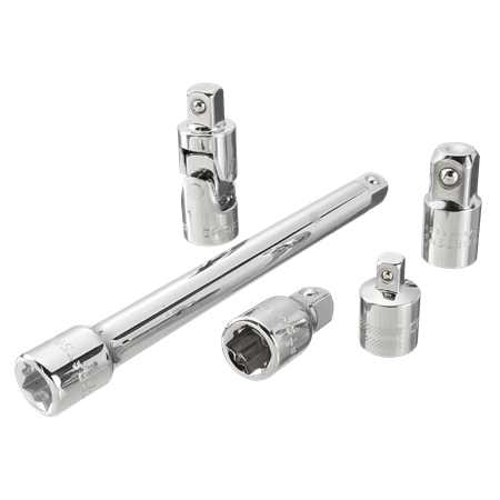 Juego de 5 unidades Craftsman adaptadores a 1/4 y a 12 junta universal y extensiones de 1,5" y 6"