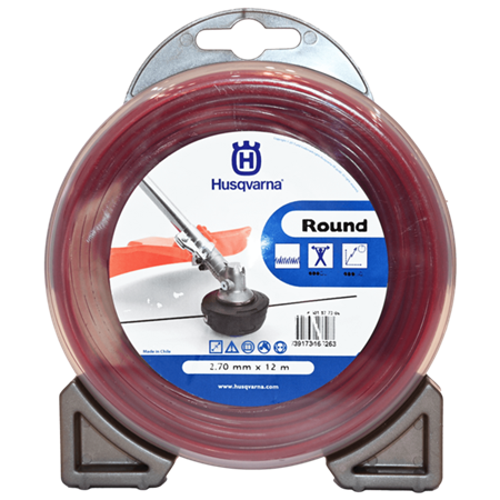 Rollo de Tanza Husqvarna Redonda 2,7mm/12m