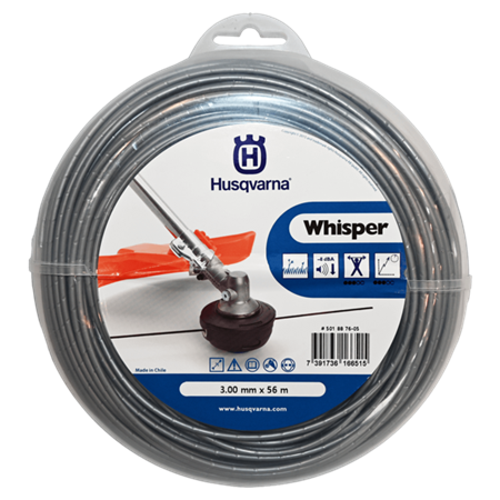 Rollo de Tanza Husqvarna Whisper 3,0mm/56m